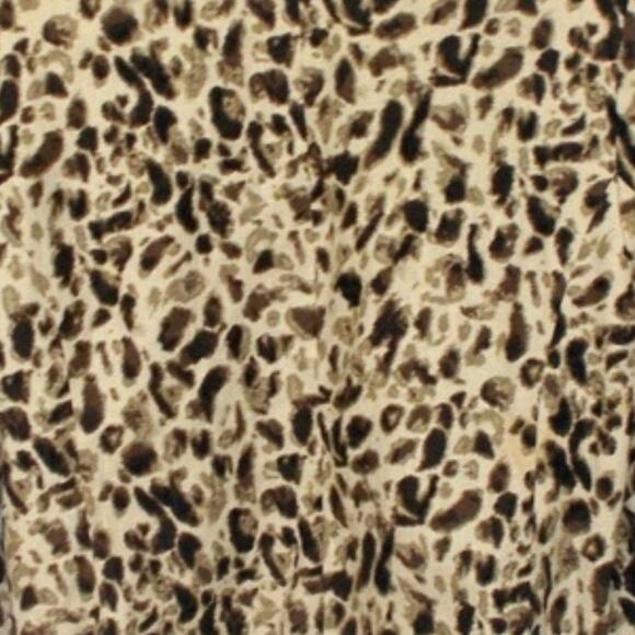 Vintage Sag Harbor Abstract Animal Print Linen Blend Plus Size Blazer Sz 1X - Picture 5 of 5